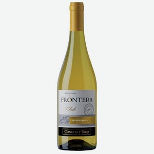 Вино белое Frontera Chardonnay полусухое 12,5%, 0.75 л (Concha y Toro)