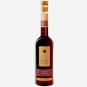 Вино десертное красное velvet season. Каберне 2021 500мл