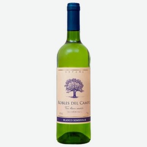 Вино белое Robles del Campo Blanco Semidulce 0.75 л