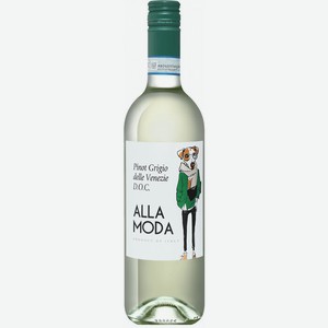 Вино белое Alla Moda Pinot Grigio Rosato delle Venezie 11,5% 0.75 л