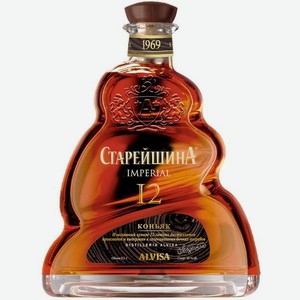 Коньяк Старейшина 0.5 л, 12 лет, Россия (Ставропольский ВКЗ)