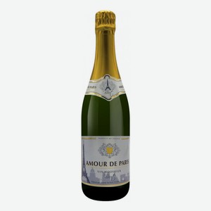 Вино игристое Amour de Paris Brut белое брют 750 мл