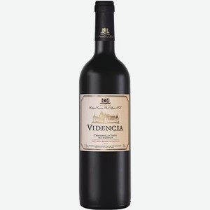 Вино Videncia Tempranillo Tinto красное сухое 12,5% 0,75л 