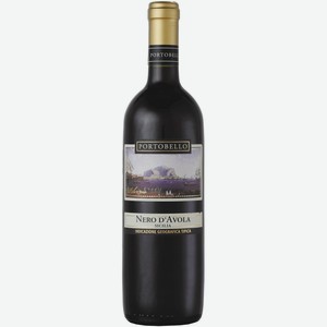 Вино Vinispa Portobello  Nero d Avola Terre Siciliane Красное, сухое 13% 0.75л