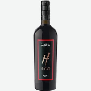 Вино Chateau Tamagne Heritage Merlot сухое  красное 13% 0.75л