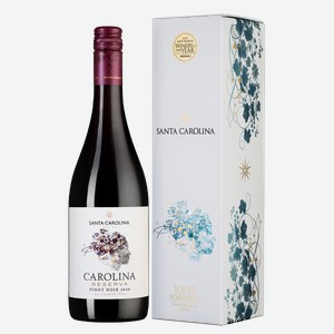 Вино Carolina Reserva Pinot Noir в подарочной упаковке 0.75 л.
