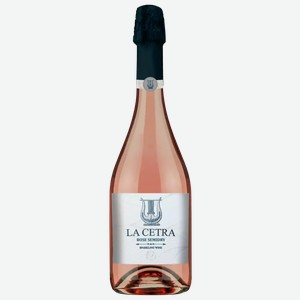 Вино игристое ЛА ЧЕТРА 8,5-13,5% РОЗ. П/СУХ. 0,75Л, ,