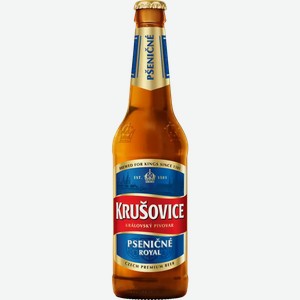 Пивной напиток KRUSOVICE ПШЕНИЧНОЕ СВЕТЛ. НЕФИЛЬТР. ПАСТЕР. СТ/Б. 0,45Л, ,
