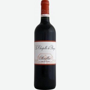 Вино Ля Шапель де Баж, Пойяк, 2013, 2013, 750 мл, Красное, Сухое