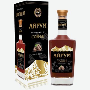Коньяк  Айрум  Кофе, в подарочной коробке, 500 мл