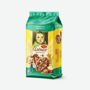 Печенье сдобное АЛЕНКА хрустящее с фундуком и шок 200г