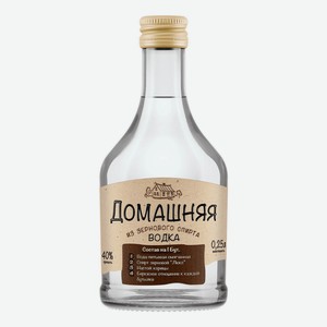 Водка Питейный дом домашняя, 250мл