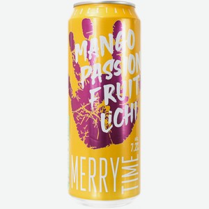 Напиток слабоалкогольный Merry time cocktail mango, passion fruit & lychi flavour 430мл