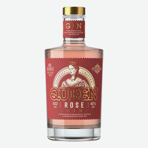  Джин Queen Rose 500мл в подарочной упаковке с тоником Evervess