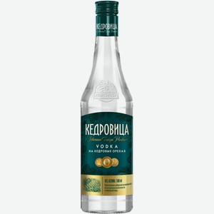 Водка  Кедровица  на Кедровых Орехах, 500 мл