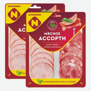 Нарезка колбаса Мясное ассорти Балык/Шейка Папа Может 100 г