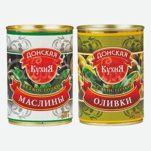 Маслины, Оливки б/к Донская Кухня 300 г