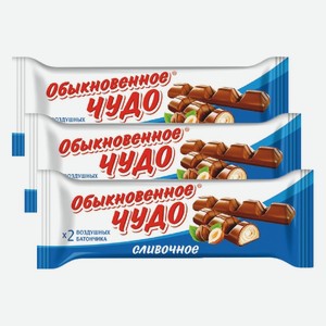 Батончик вафельный Чудо Обыкновенное сливочное КФ Славянка 55 г