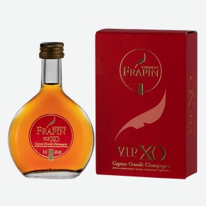 Коньяк Frapin VIP XO Grande Champagne 1er Grand Cru du Cognac в подарочной упаковке 0.05 л.