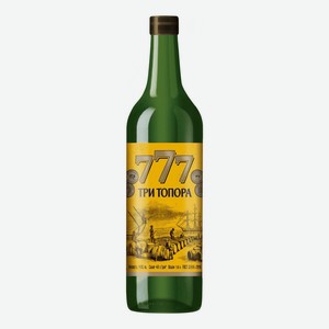 Вино Три Топора плодовое белое полусладкое 1 л