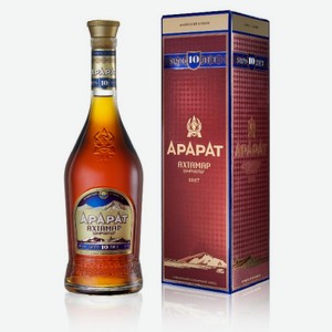 Коньяк Арарат Ахтамар 700мл, 10 лет, 40%, Армения, в подарочной упаковке