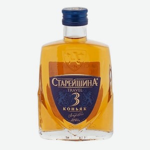 Коньяк Старейшина Travel 100 мл, 3 года, 40%, Россия