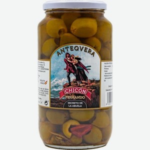 Бакалея Асейтунас Чикон Леброн,  Секрето Де Ла Абуела , Зеленые оливки без косточки, 900 мл