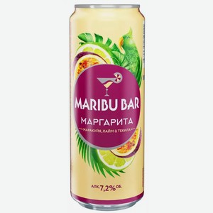 Напиток с/алк. газ. МАРИБУ БАР МАРГАРИТА МАРАКУЙА 7,2% Ж/Б. 0,45Л, 0,45