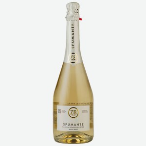 Вино игристое белое сухое ZB Spumante White Brut 0.75 л