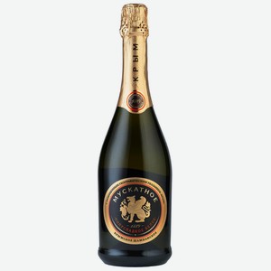 Вино игристое полусладкое белое мускатное «Золотая Балка» 0.75 л