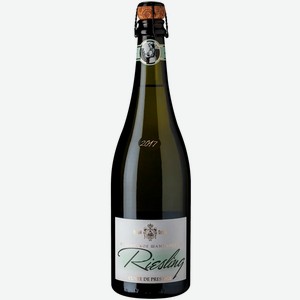 Вино игристое белое экстра брют Новый Свет РИСЛИНГ КЮВЕ ДЕ ПРЕСТИЖ 2017 0.75 л