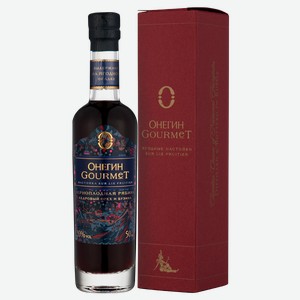 Настойка ягодная сладкая Онегин Gourmet Черноплодная рябина в подарочной упаковке 0.05 л.