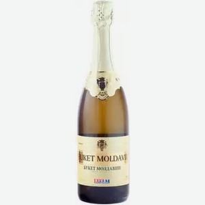 Вино игристое БУКЕТ МОЛДАВИИ 8,5-14,5% БЕЛ. П/СЛ. 0,75Л, 0,75