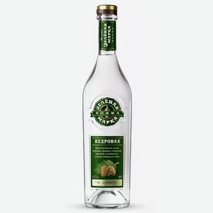 Водка особая ЗЕЛЕНАЯ МАРКА КЕДРОВАЯ 40% 0,375Л, 0,375