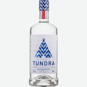 Водка Тундра Аутентик. Водка Крайнего Севера 40% 0,7л, 0,7