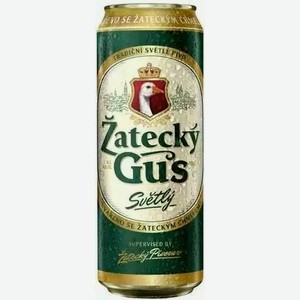 Пиво Zatecky Gus Светл. Фильтр. Пастер. Ж/б. 0,45л, 0,45
