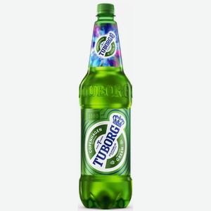 Пиво Tuborg Green Светл. Фильтр. Пастер. Пэт 1,35л, 1,35