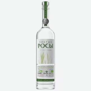 Водка Чистые Росы 40% 0,5л, 0,5