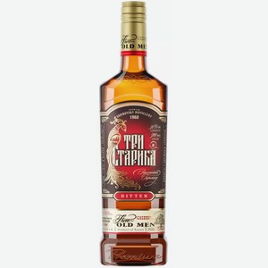 Настойка горькая ТРИ СТАРИКА 38% 0,5Л, 0,5