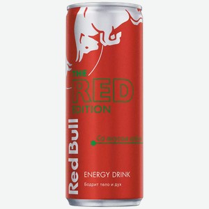 Энергетический б/а напиток RED BULL RED EDITION АРБУЗ Ж/Б. 0,25Л, 0,25