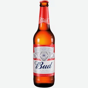 Пиво Bud Светл. Фильтр. Пастер. Ст/б. 0,44л, 0,44