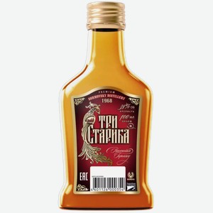 Настойка горькая ТРИ СТАРИКА 38% 0,1Л, 0,1