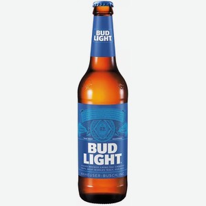 Пиво Bud Light Светл. Фильтр. Пастер. Ст/б. 0,44л, 0,44