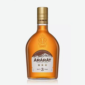 Коньяк армянский АРАРАТ 3 ГОДА 40% 0,25Л, 0,25