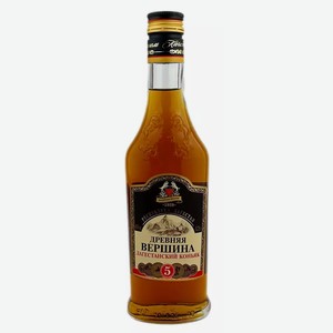 Коньяк Древняя Вершина 5 Лет 40% 0,25л, 0,25