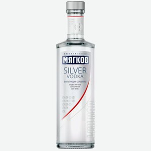 Водка Мягков Серебряная 40% 0,5л, 0,5
