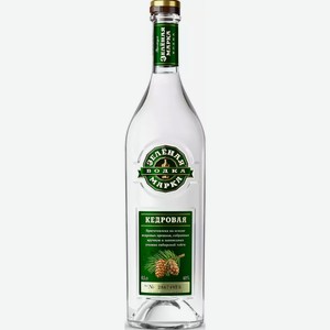 Водка особая ЗЕЛЕНАЯ МАРКА КЕДРОВАЯ 40% 0,5Л, 0,5
