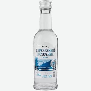 Водка Серебряный Источник Мягкая 38% 0,25л, 0,25