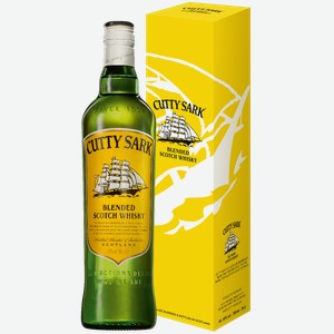 Виски Cutty Sark купажированный шотландский в подарочной упаковке 700 мл