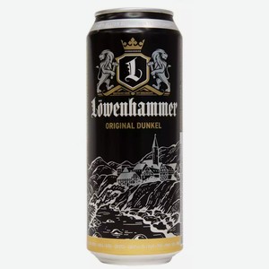 Пиво имп. LOWHAMMER ORIGINAL DUNKEL ТЕМН. ФИЛЬТР. ПАСТЕР. Ж/Б. 0,5Л, 0,5